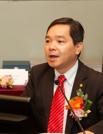 Prof Joshua Mok Ka-ho delivered his welcome speech at the Conference 